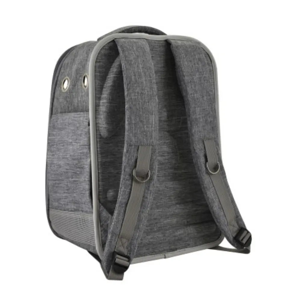 Mochila Para Mascotas con Ventana Gris 32X23X43 cm NAYECO Mascotas-Ávila