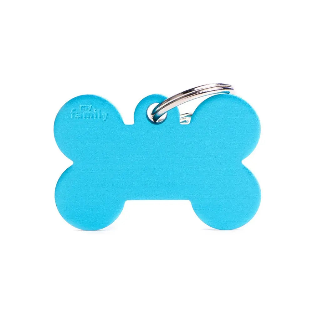 My Family Hueso Aluminio Xl Azul Claro Mfxl07 MY FAMILY Mascotas-Ávila