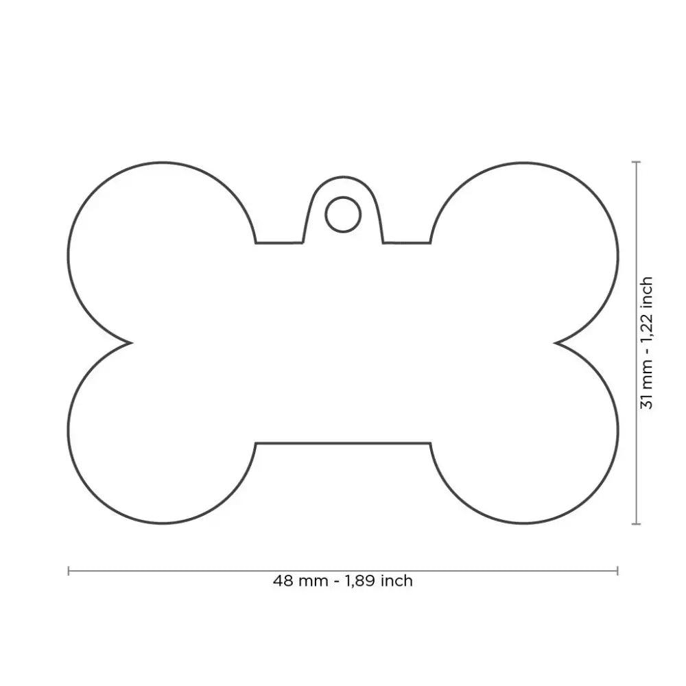 My Family Hueso Aluminio Xl Azul Mfxl01 MY FAMILY Mascotas-Ávila
