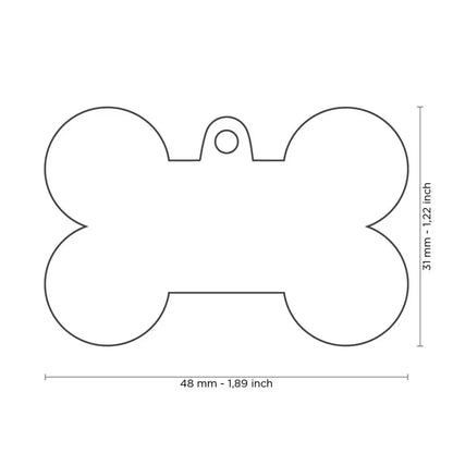 My Family Hueso Aluminio Xl Azul Mfxl01 MY FAMILY Mascotas-Ávila