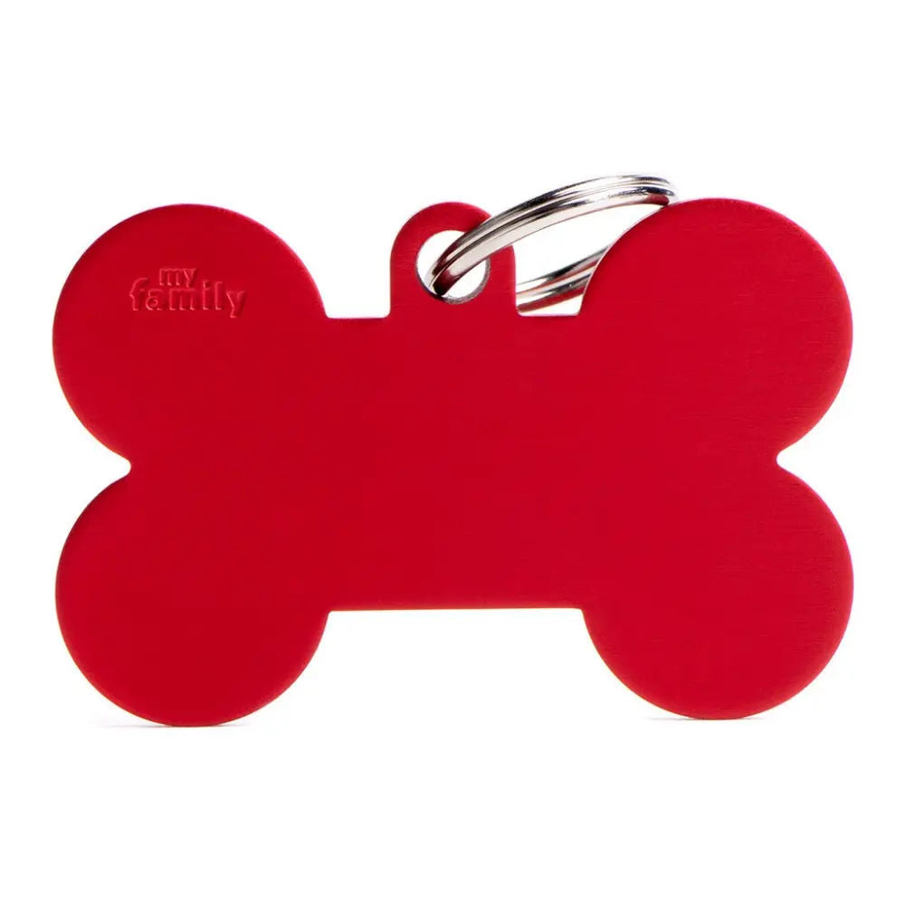 My Family Hueso Aluminio Xl Rojo Mfxl02 MY FAMILY Mascotas-Ávila