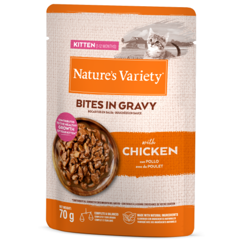 Nature'S Variety Bocaditos en Salsa para Gatitos 70 g NATURE'S VARIETY Mascotas-Ávila