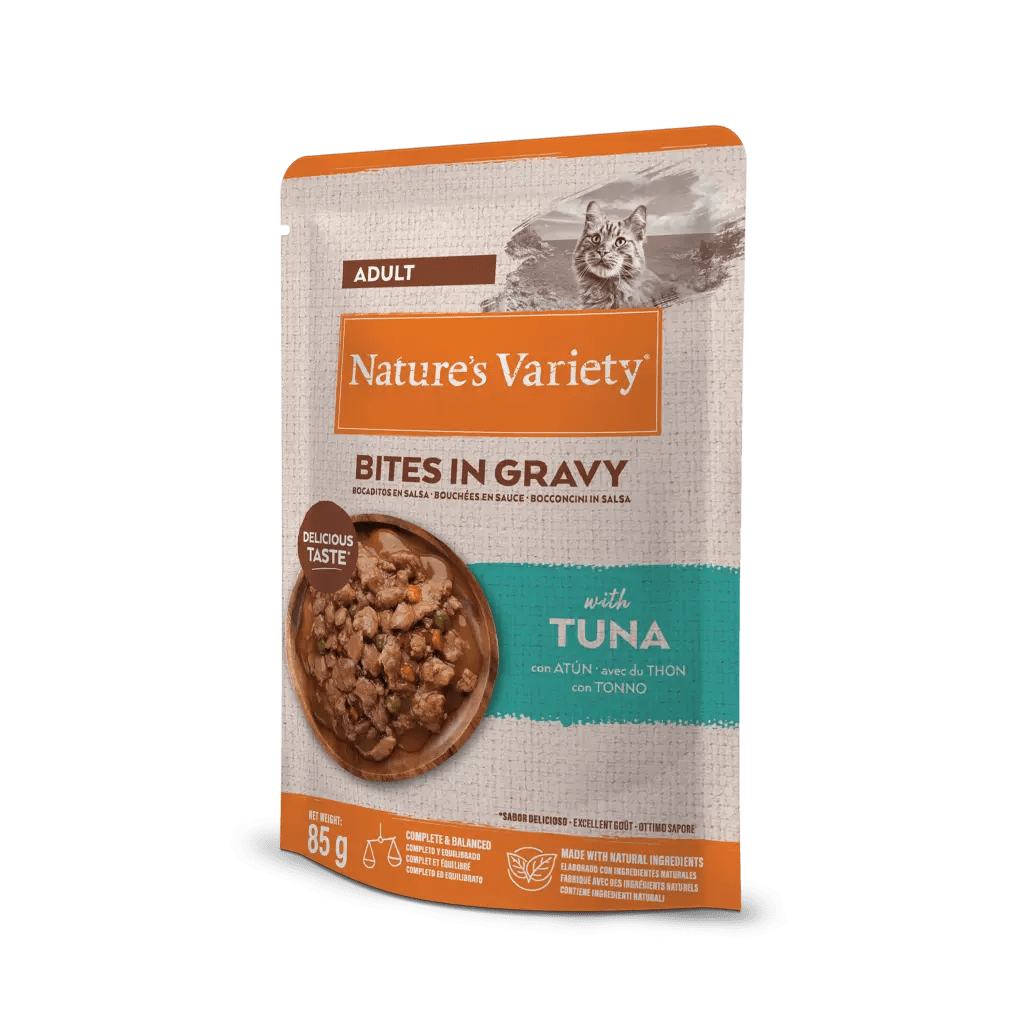 Nature'S Variety Cat Bocaditos en Salsa con Atún 85 g NATURE'S VARIETY Mascotas-Ávila