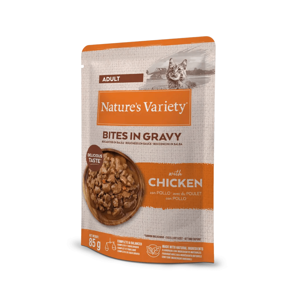 Nature'S Variety Cat Bocaditos en Salsa con Pollo 85 g NATURE'S VARIETY Mascotas-Ávila