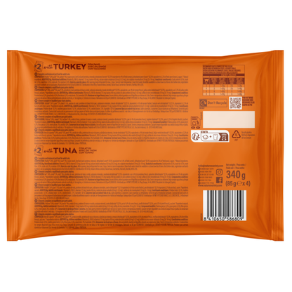Nature'S Variety Cat Pack 4 Bocaditos en Salsa con Pavo y Atún 85 g NATURE'S VARIETY Mascotas-Ávila