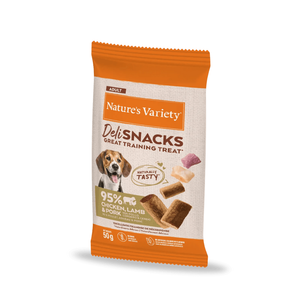 Pollo y Cordero Nature'S Variety Deli Snacks para Perros 50 g NATURE'S VARIETY Mascotas-Ávila