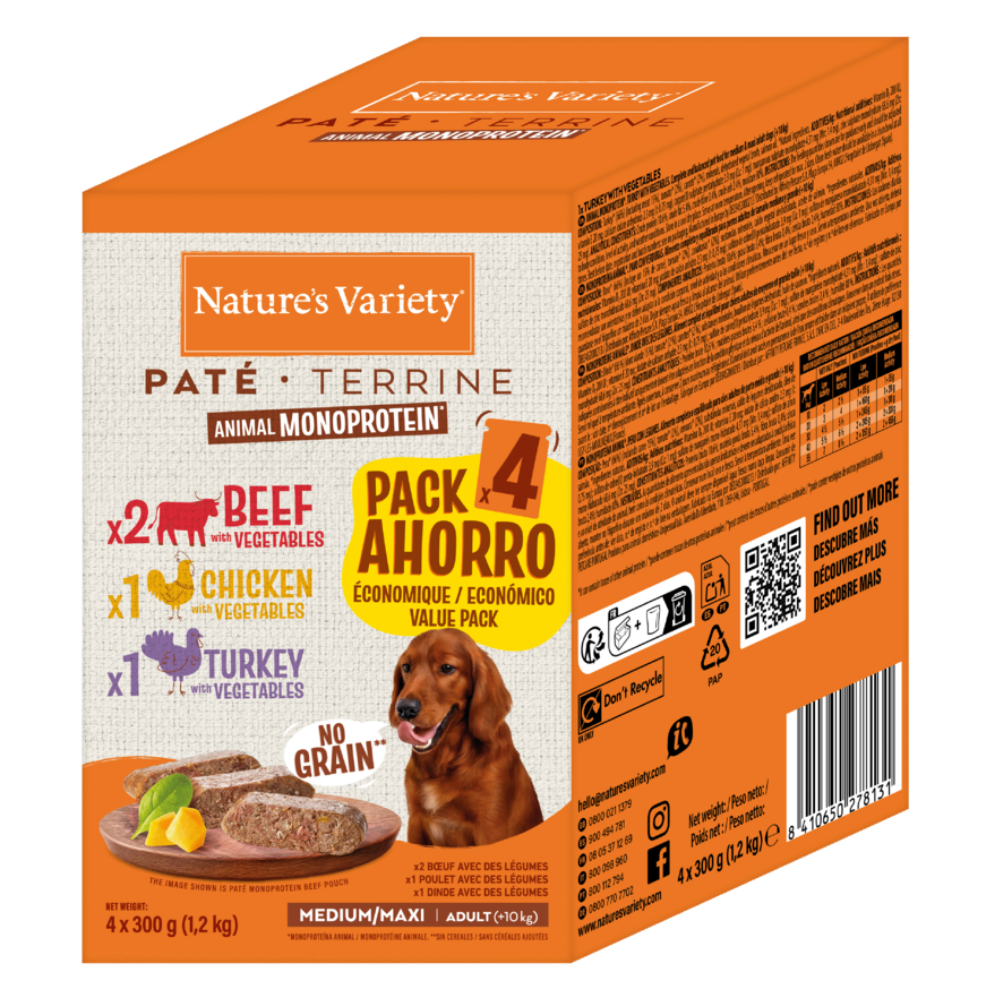 Nature'S Variety Dog Original Paté Multipack NATURE'S VARIETY Mascotas-Ávila