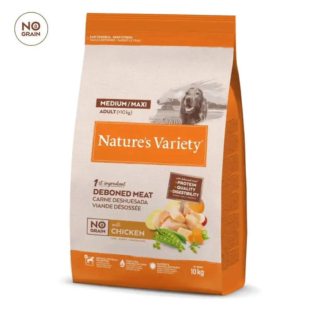 Nature'S Variety No Grain Medium/Maxi Pollo Campero Pienso Sin Cereales para Perros NATURE'S VARIETY