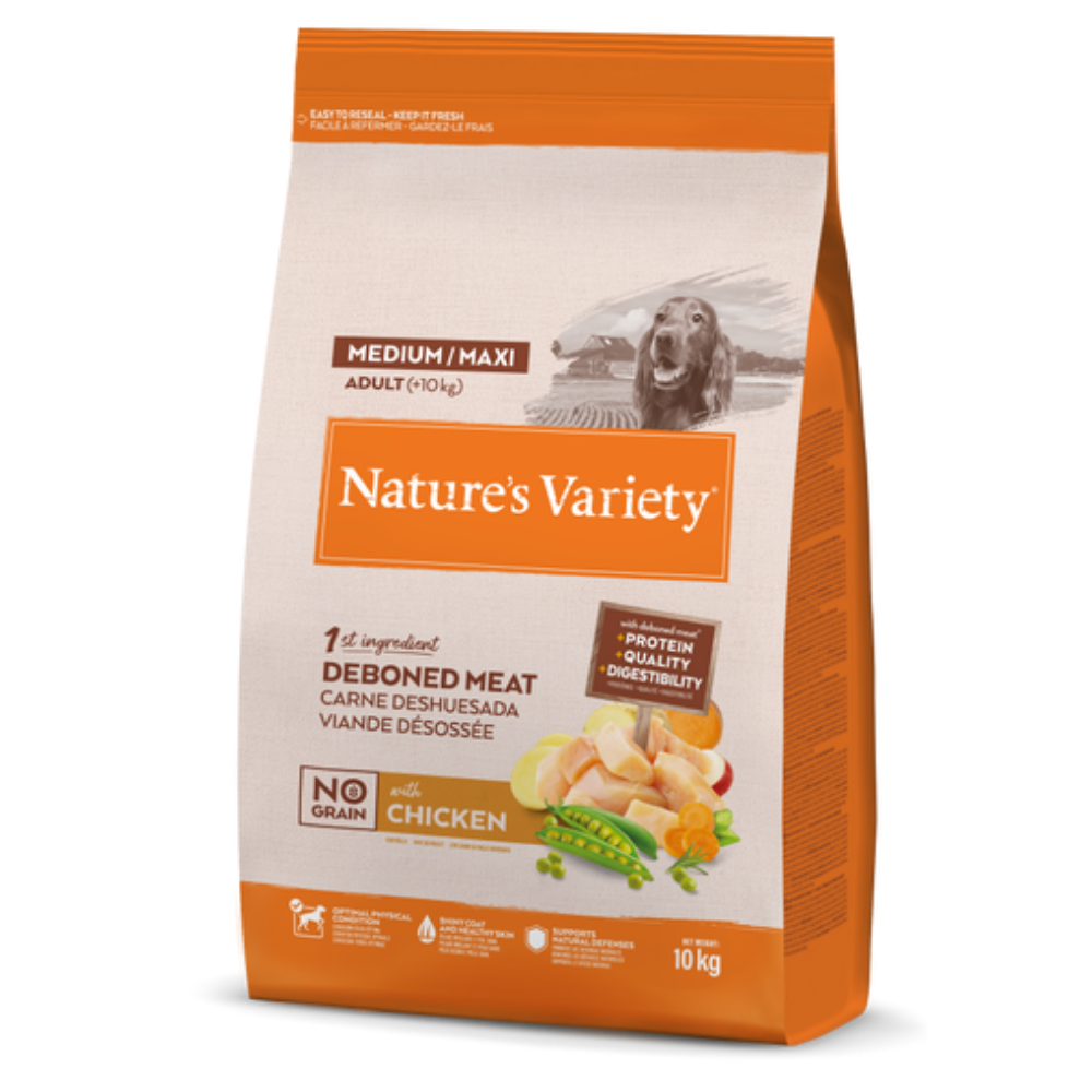 Nature'S Variety No Grain Medium/Maxi Pollo Campero Pienso Sin Cereales para Perros NATURE'S VARIETY Mascotas-Ávila