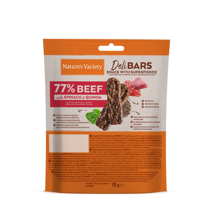 Nature's Variety DeliBars Superfood Ternera Snack para Perros Nature's Variety Mascotas-Ávila
