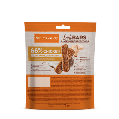 Nature's Variety Delibars Pollo Snack para Perros Nature's Variety Mascotas-Ávila