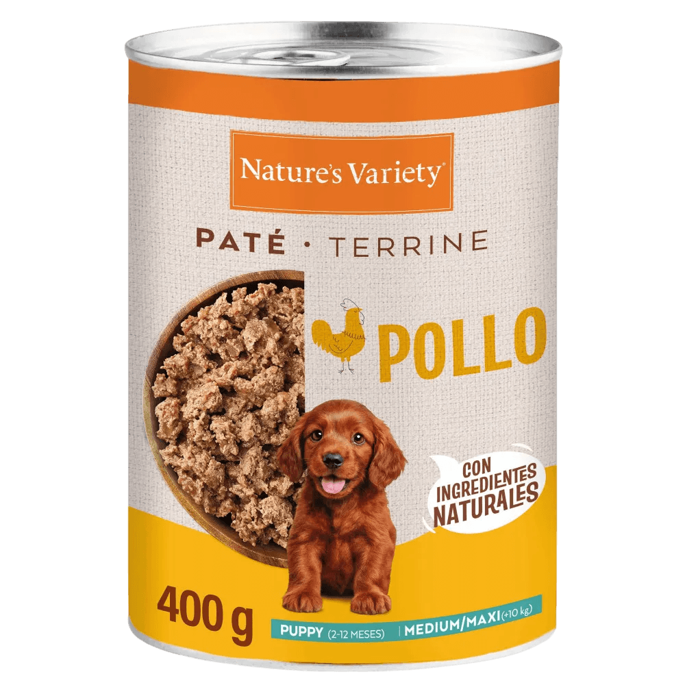 Nature's Variety Paté Puppy de Pollo con Verduras Lata Húmeda para Cachorros Med/Maxi NATURE'S VARIETY Mascotas-Ávila
