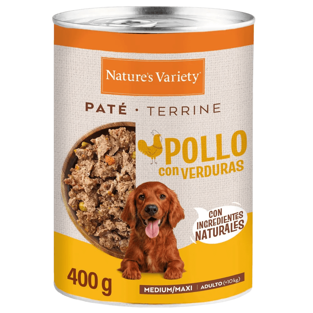 Nature's Variety Paté de Pollo con Verduras Lata Húmeda para Perros Med/Maxi NATURE'S VARIETY Mascotas-Ávila