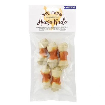 Nayeco Farm Hueso Nudo con Pollo Snack Masticable para Perros NAYECO Mascotas-Ávila
