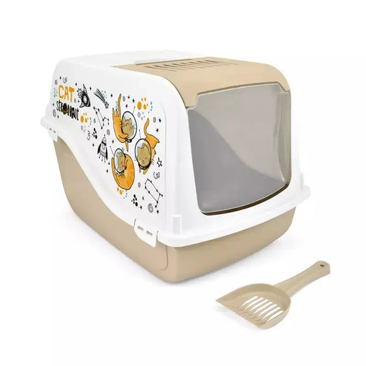 Nayeco Gatera Cat Stronaut 58x39x38 cm Arenero Cerrado para Gatos Mascotas-Ávila Mascotas-Ávila