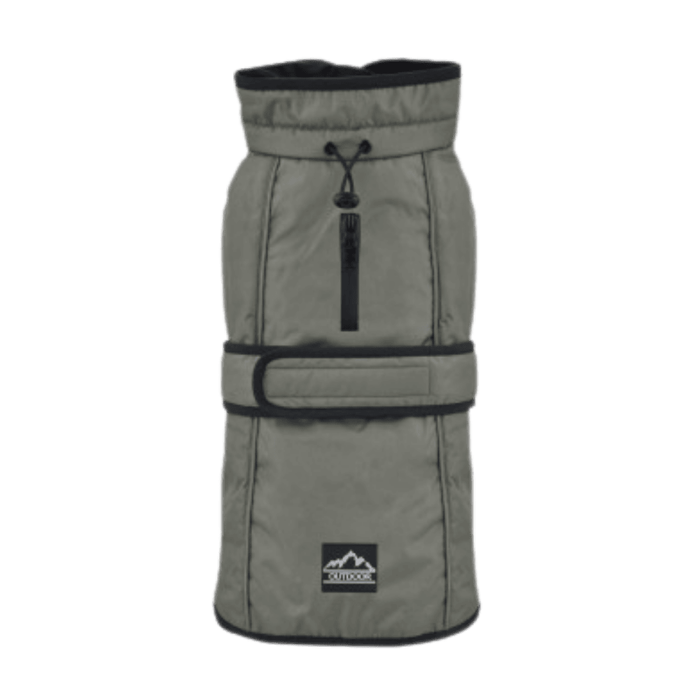 65 cm / Gris Nayeco Impermeable con Forro Polar "La Tormenta Perfecta Sin Patas" Ropa para Perros NAYECO Mascotas-Ávila