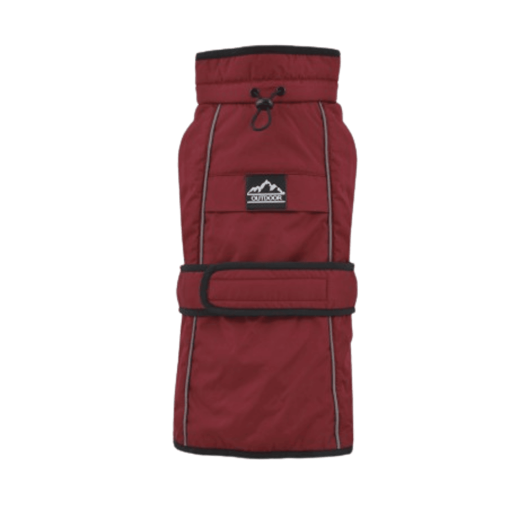 80 cm / Rojo Nayeco Impermeable con Forro Polar "La Tormenta Perfecta Sin Patas" Ropa para Perros NAYECO Mascotas-Ávila