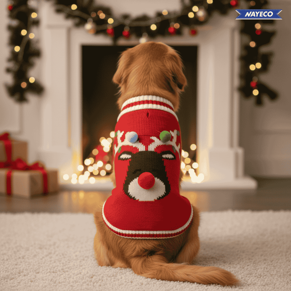 Nayeco Jersey Punto Rudolf Navidad Ropa para Perros NAYECO Mascotas-Ávila