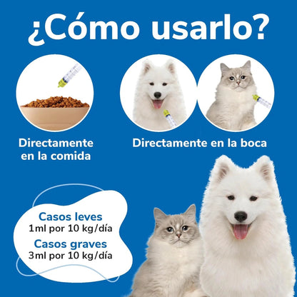 Omnicutis Líquido 200 ml Suplemento con Vitaminas, Zinc, Omega 3 y MSM para Perros y Gatos HIFARMAX Mascotas-Ávila