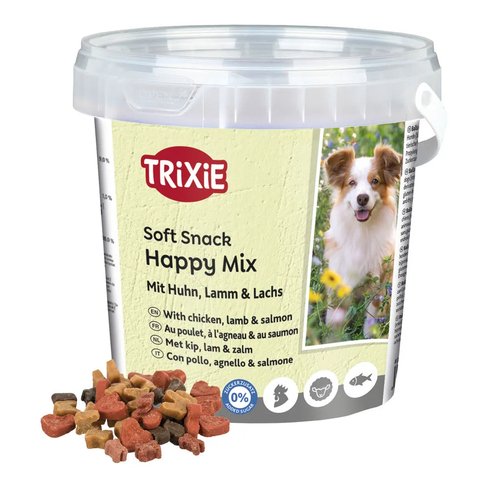 Trixie Bote Soft Snack Happy Mix 500 g para Perros TRIXIE Mascotas-Ávila