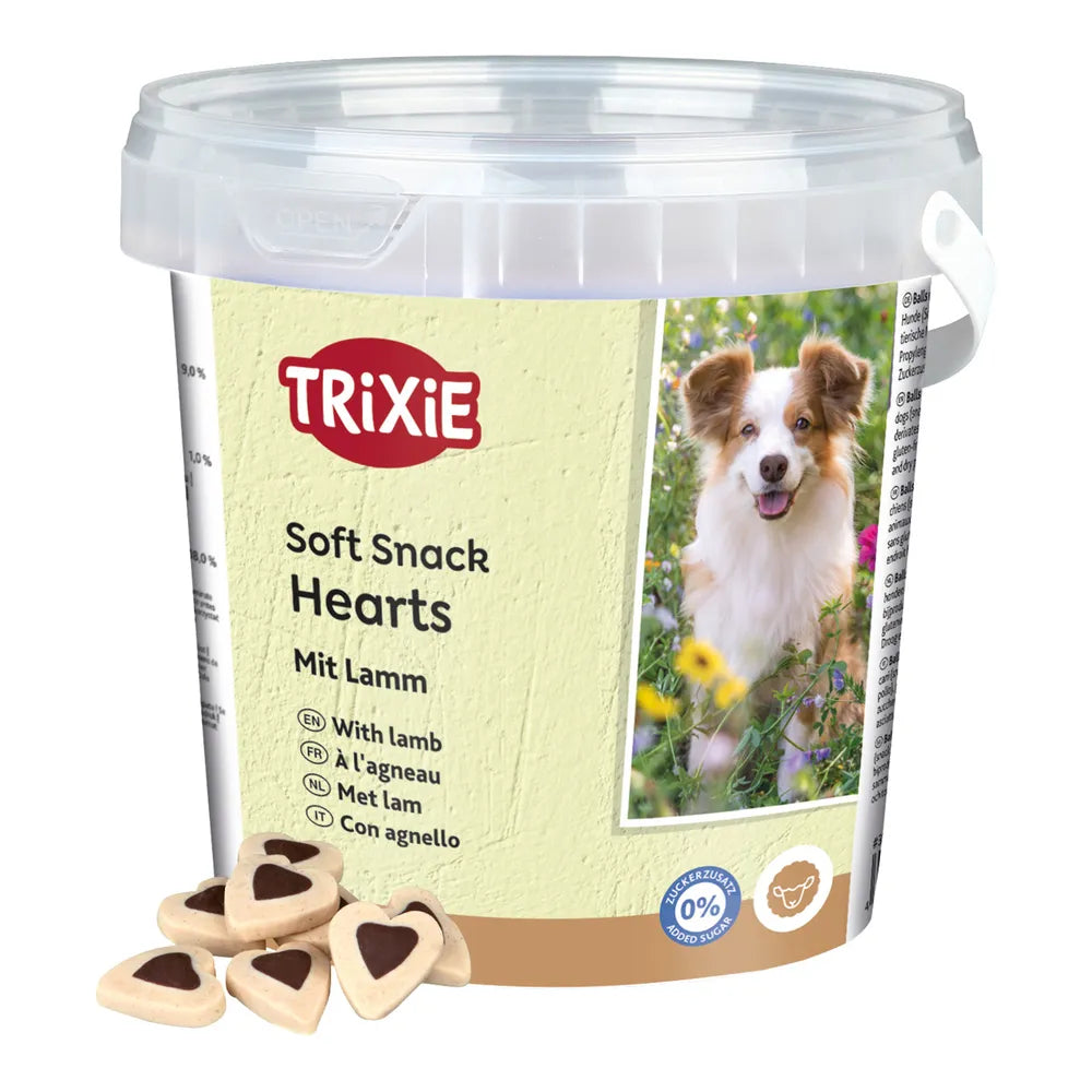 Trixie Bote Soft Snack Happy Hearts 500 g para Perros TRIXIE Mascotas-Ávila