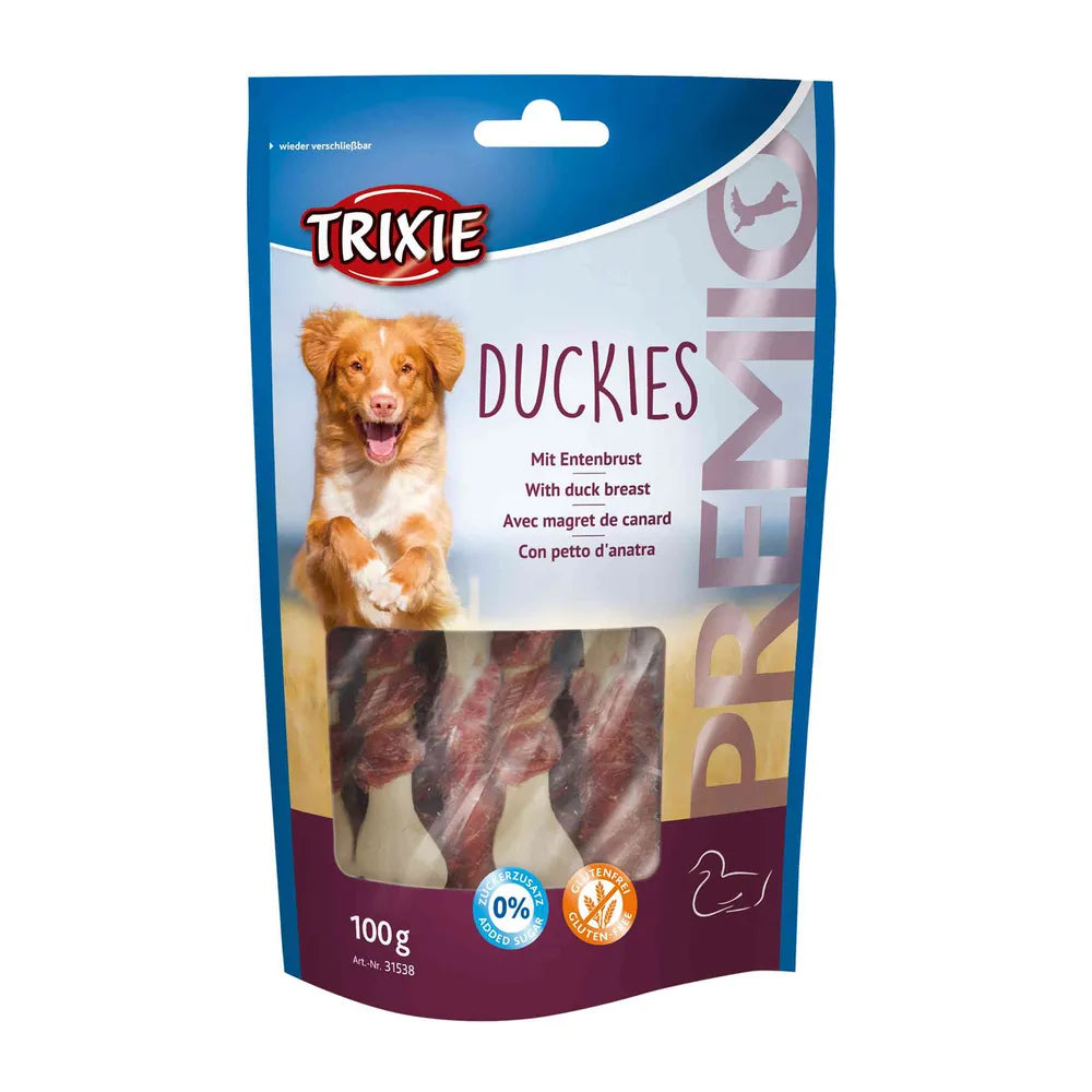 Trixie Duckies Snack Premio para Perros Sabor Pato 100 g TRIXIE Mascotas-Ávila