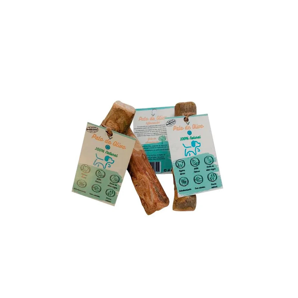 Palo de Madera de Olivo Snack Natural para Perros Hobbit Alf HOBBIT.ALF Mascotas-Ávila