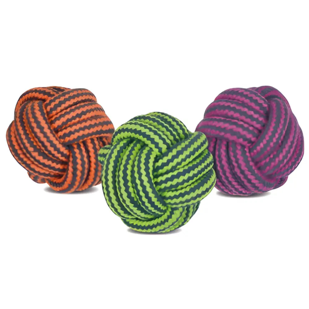Pelota Cuerda Dental Bicolor 5 cm-40 g NAYECO Mascotas-Ávila