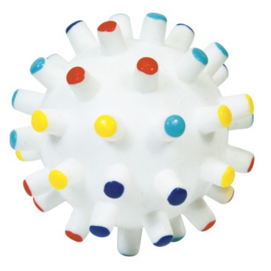 Pelota Vinilo con Puntitas de Colores NAYECO Mascotas-Ávila