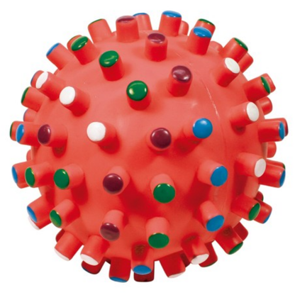 Pelota Vinilo con Puntitas de Colores NAYECO Mascotas-Ávila