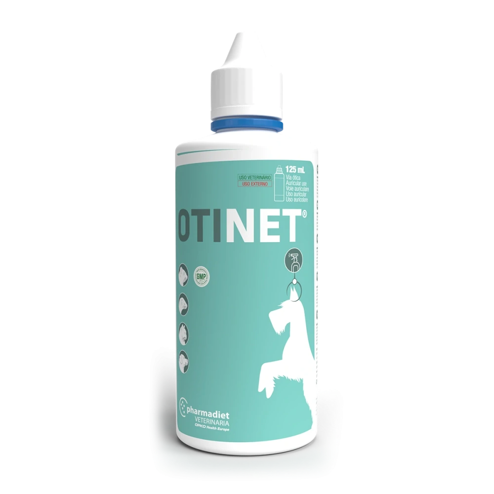 Pharmadiet Otinet Solución Ótica para Perros y Gatos Limpiador de Oídos 125 ml PHARMADIET Mascotas-Ávila