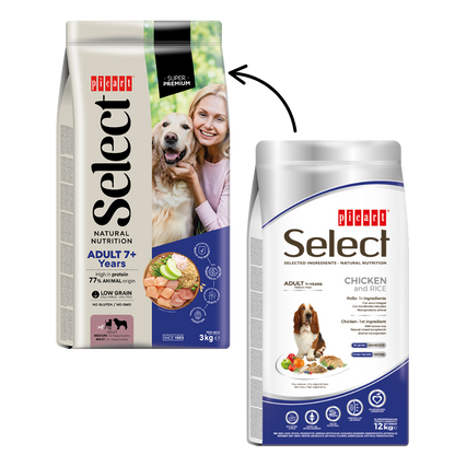 Picart Select Adult 7+ Years Chicken & Rice Pienso para Perros con Pollo y Arroz PICART SELECT Mascotas-Ávila