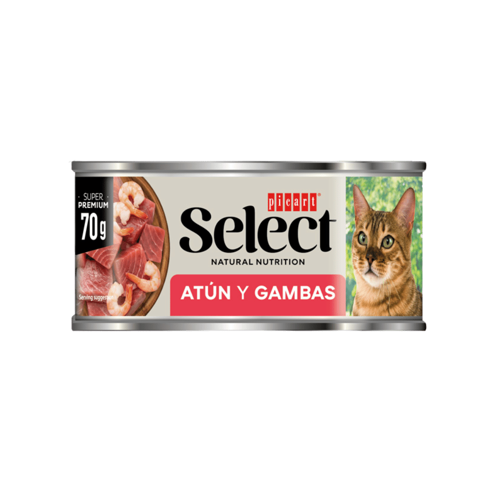 Picart Select Adult Atún y Gambas Lata Comida Húmeda para Gatos PICART SELECT Mascotas-Ávila