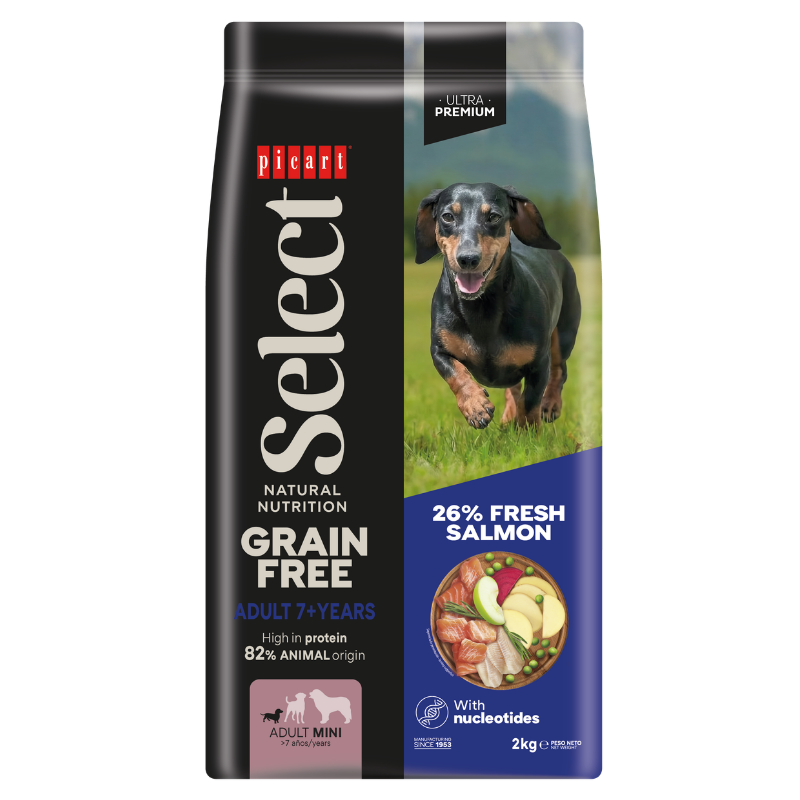 Picart Select Adult Mini 7+ Años Grain Free Salmón PICART SELECT Mascotas-Ávila