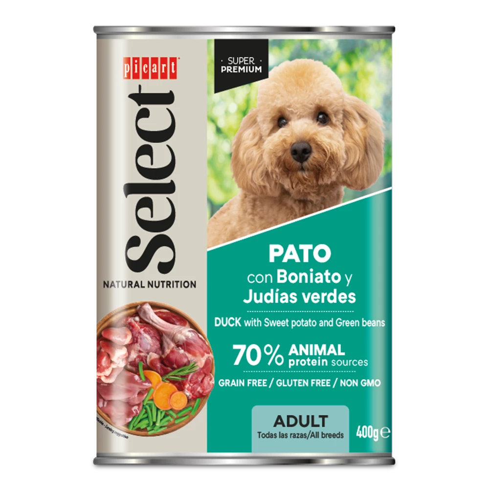 Picart Select Adult Pato con Batata Lata Comida Húmeda para Perros PICART SELECT Mascotas-Ávila