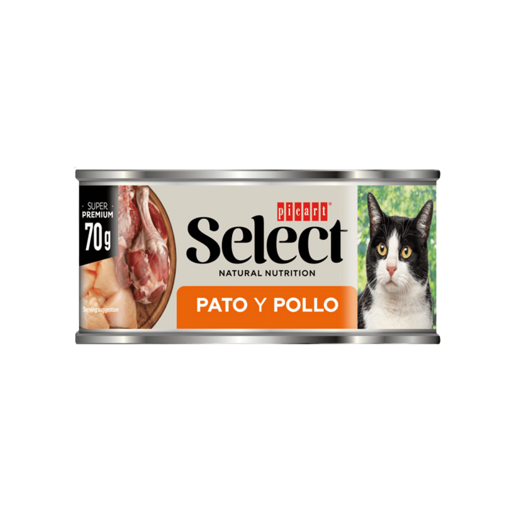 Picart Select Adult Pato y Pollo Lata Comida Húmeda para Gatos PICART SELECT Mascotas-Ávila