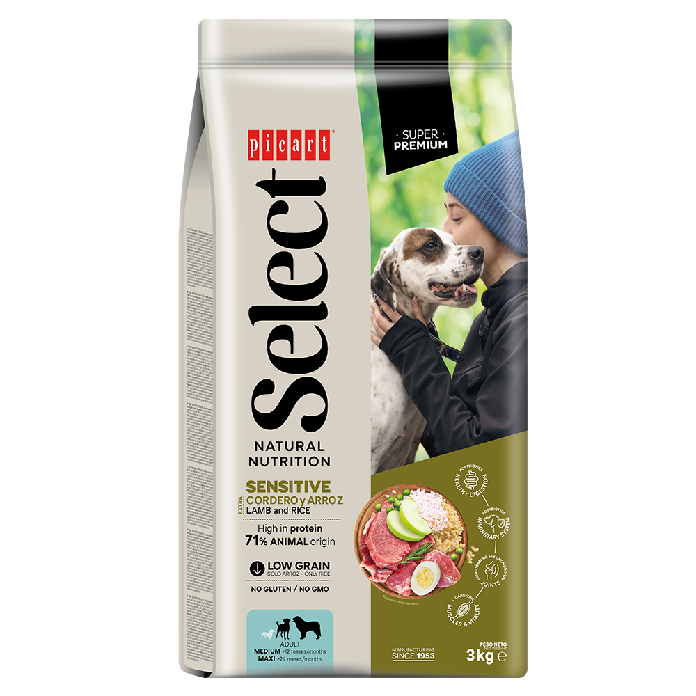 Picart Select Adult Sensitive Lamb & Rice Pienso para Perros de Cordero y Arroz PICART SELECT Mascotas-Ávila