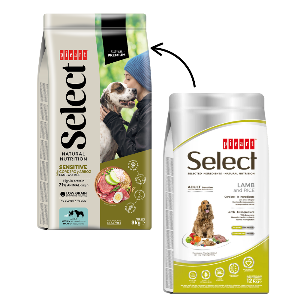 Picart Select Adult Sensitive Lamb & Rice Pienso para Perros de Cordero y Arroz PICART SELECT Mascotas-Ávila