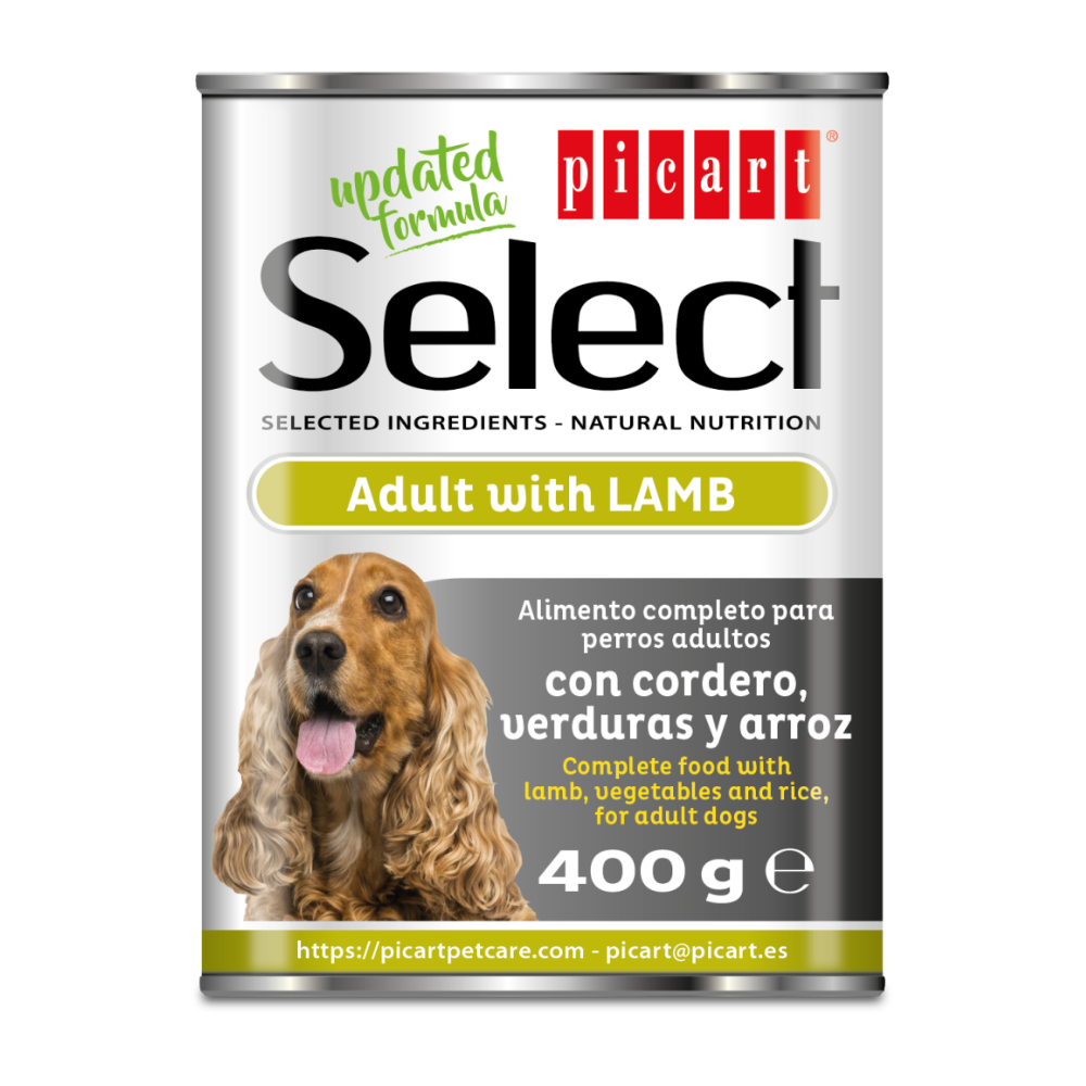 Cordero, verduras y arroz Picart Select Comida Húmeda para Perros | Lata 400 g PICART SELECT Mascotas-Ávila