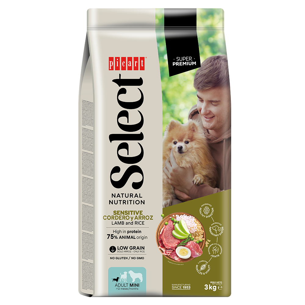 Picart Select Dog Adult Mini Sensitive Lamb y Rice PICART SELECT Mascotas-Ávila