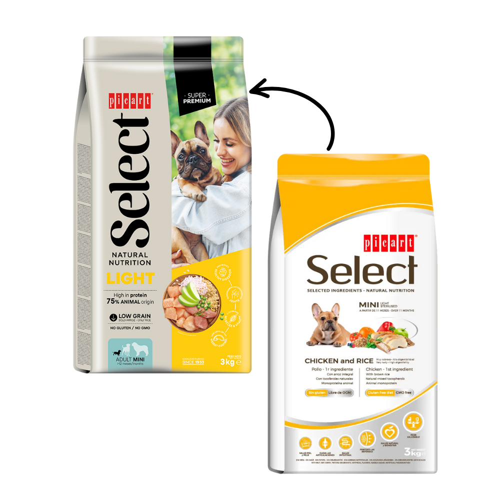 Picart Select Dog Adult Mini Light Chicken and rice PICART SELECT Mascotas-Ávila