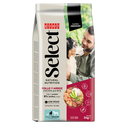 Picart Select Dog Medium Adult Chicken & Rice Pienso para Perros PICART SELECT Mascotas-Ávila