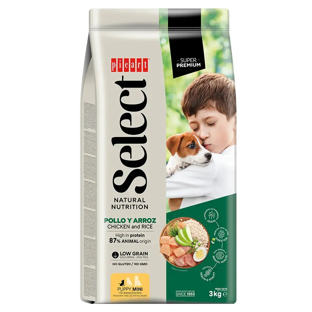 Picart Select Dog Puppy Mini Chicken y Rice 8 kg PICART Mascotas-Ávila