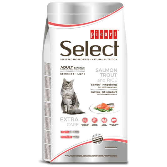 Picart Select Sterilized Light Sensitive Salmón Pienso para Gatos PICART SELECT Mascotas-Ávila