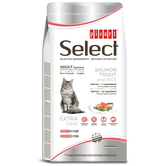 Picart Select Sterilized Light Sensitive Salmón Pienso para Gatos PICART SELECT Mascotas-Ávila