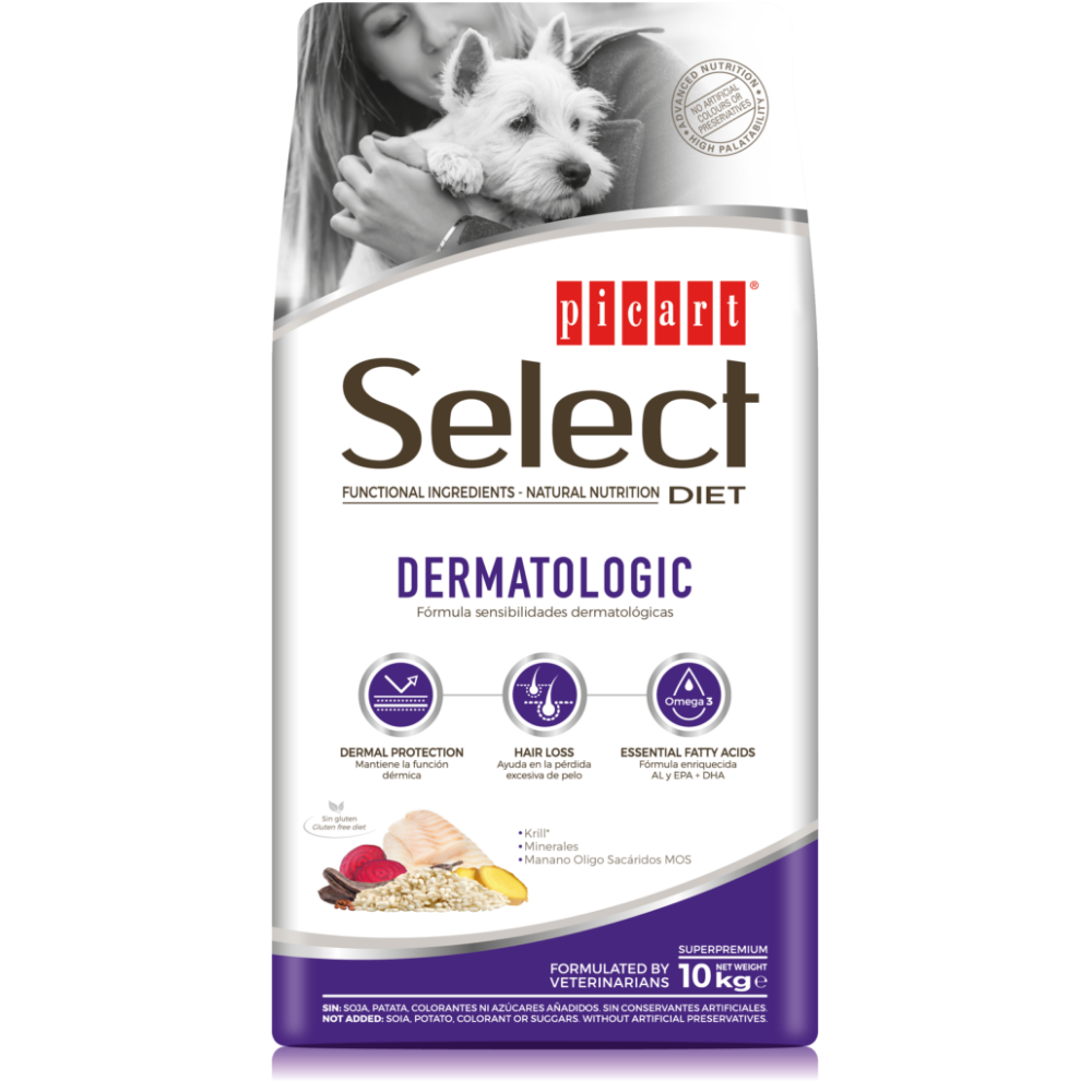 Picart Select Veterinary Diet Dermatologic Pienso para Perros PICART SELECT Mascotas-Ávila