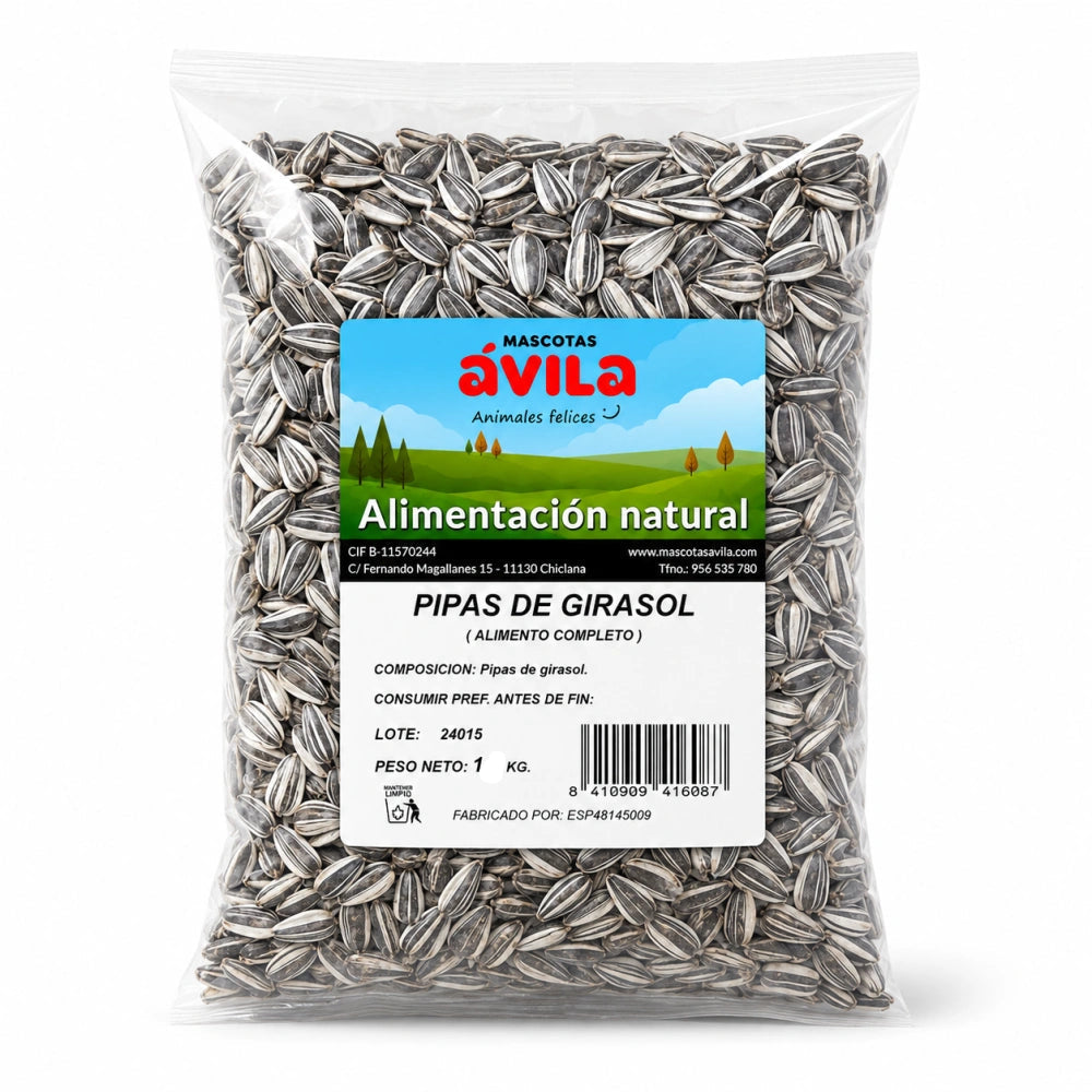 Pipas Girasol Sinfonía Bolsa 1 kg SINFONIA Mascotas-Ávila