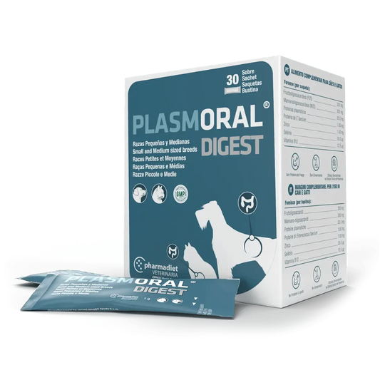 Plasmoral Digest Sobre para Razas Pequeñas, Medianas y Gatos - Regulador Intestinal PHARMADIET Mascotas-Ávila