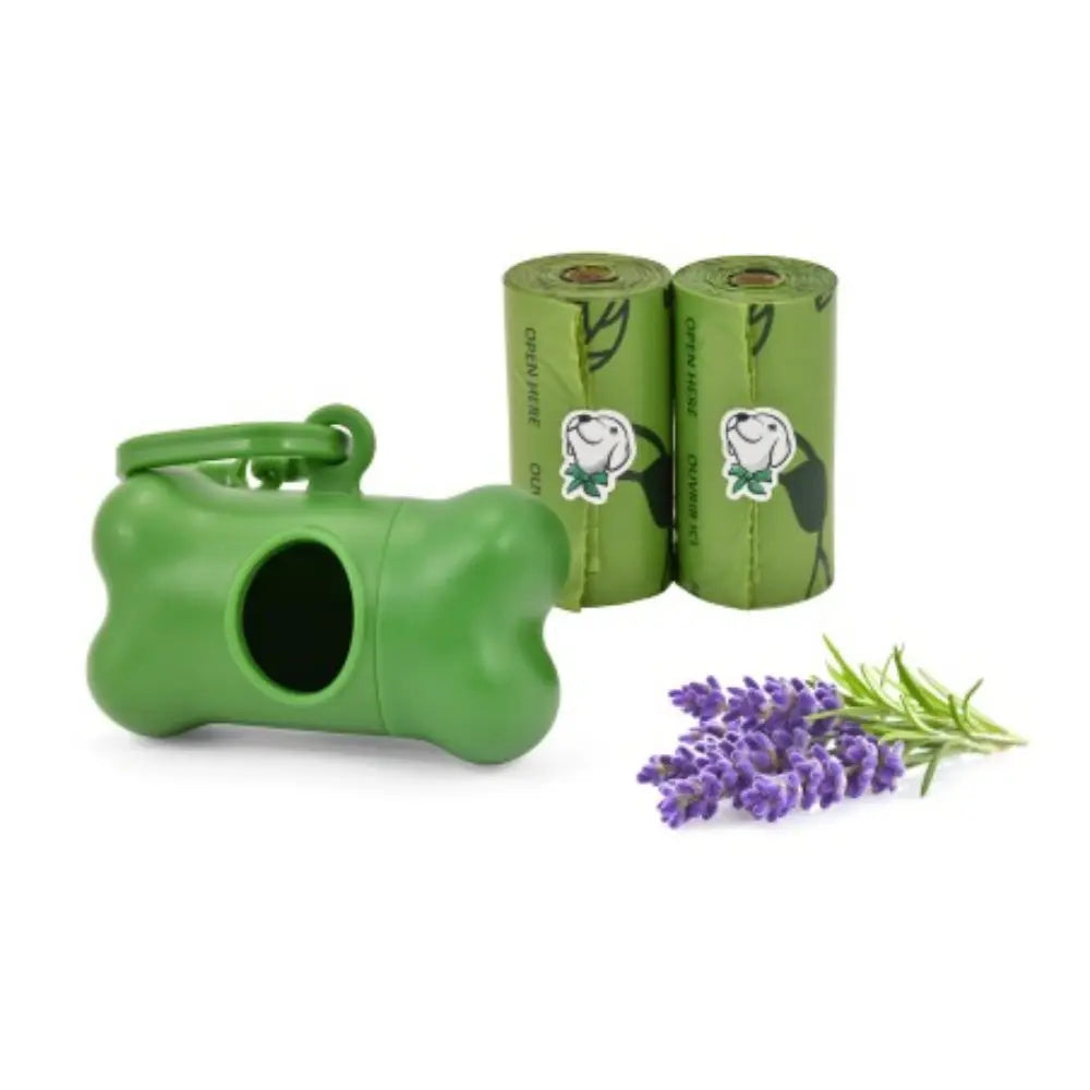 Portabolsas Higiénicas Reciclado+2 Rollos de 15 Bolsas Aroma Lavanda NAYECO Mascotas-Ávila