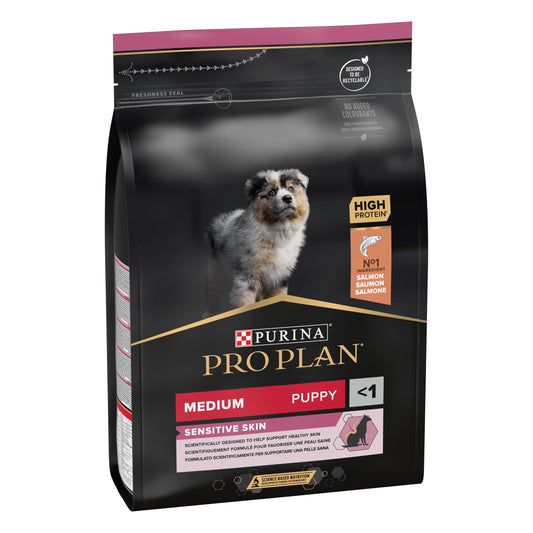 Pro Plan Dog Medium Puppy Sensitive Skin Salmón Pienso para Perros PRO PLAN Mascotas-Ávila